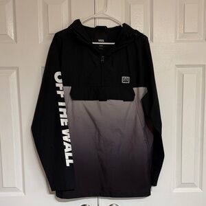 Vans Hi Point Anorak Men's Jacket with a black and grey colorblock